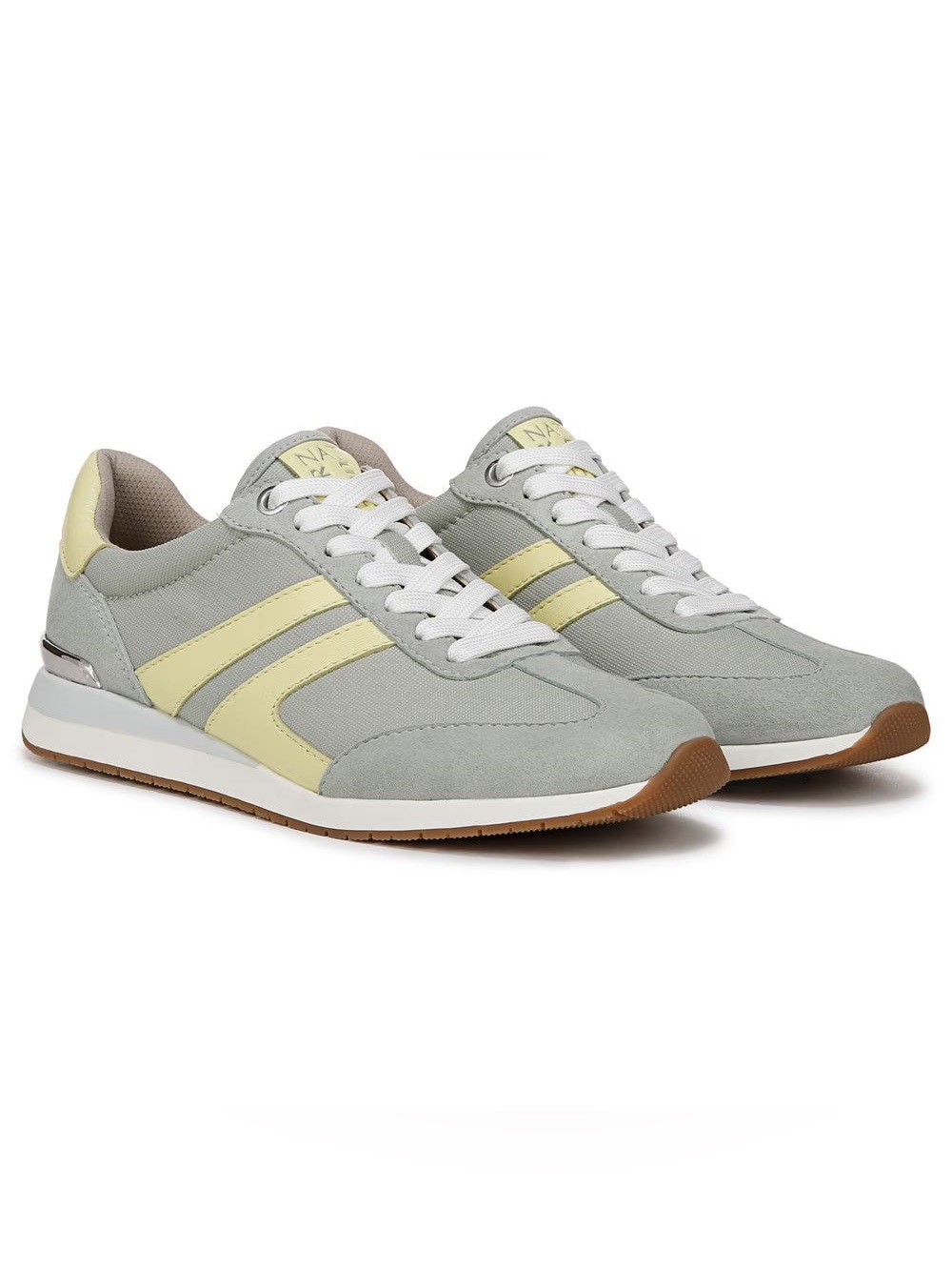 🖤🖤 Naturalizer Women's Lorena Lace Up Sneaker Pistachio Green/ Lemon Lime 9M